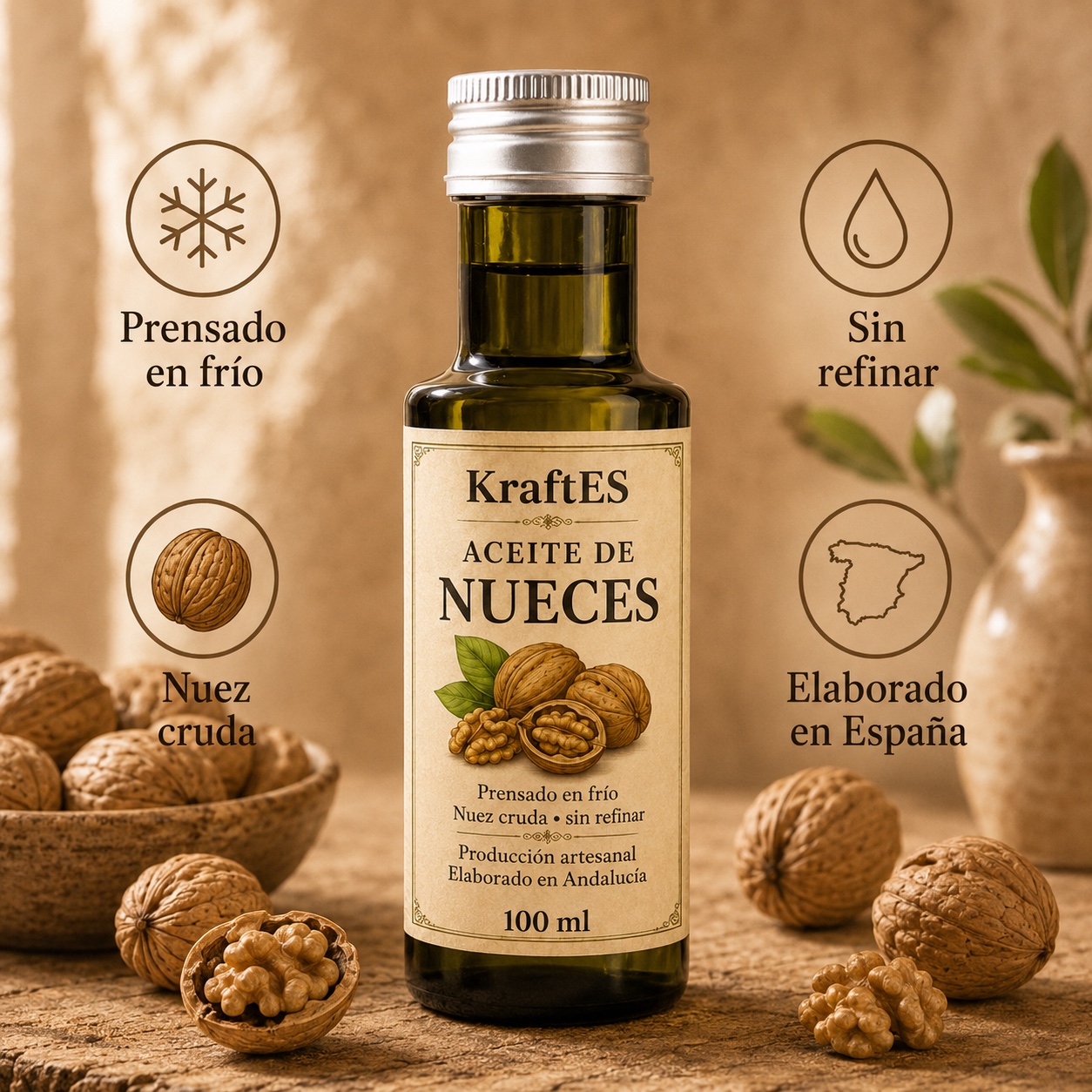 KraftES aceite de nueces 100 ml