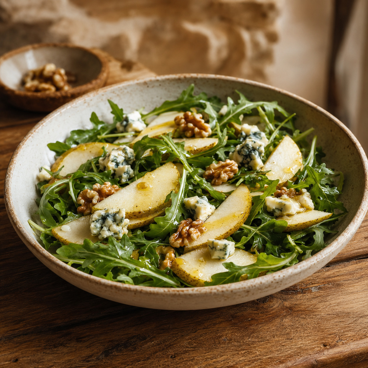Ensalada de pera y nuez